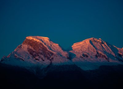 Huascarán al atardecer