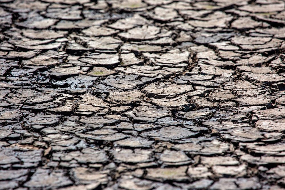 Textura de barro seco