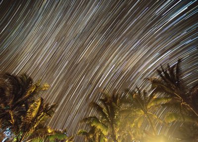 Estrellas sobre la costa norte peruana
